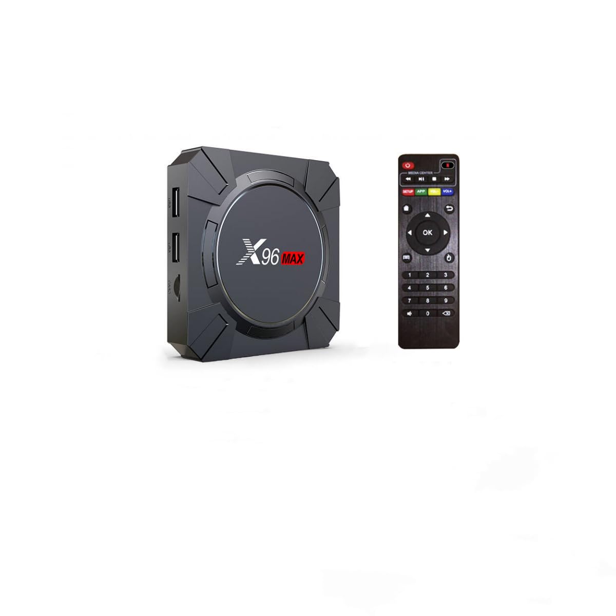 Boîtier TV Android 1|0 X96max - 2GB RAM 16GB ROM - TV Box Quad Core A53 avec Wi-Fi |4/5.0GHz, Ethernet 100M, USB |0/|0 -