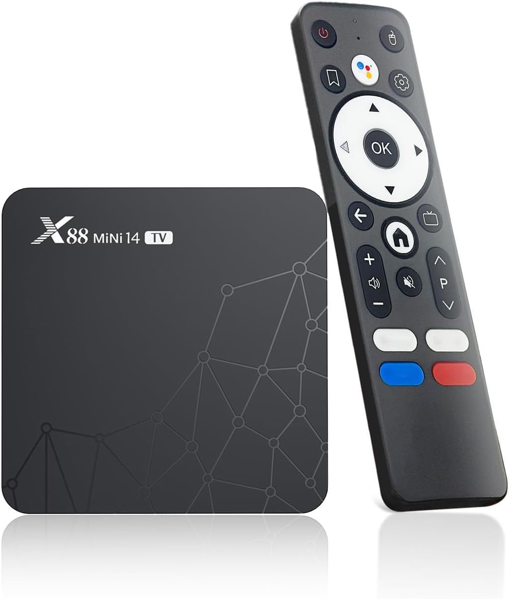 Boîtier TV Android 1|0RK3518 Quad Core 2GB RAM 16GB ROM Support Dual WiFi6 BT5.X 4K 100M Ethernet TV Box Pour Maison Sup