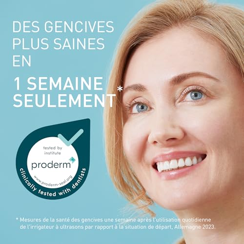 Panasonic Serie 600 Hydropulseur Dentaire Ultrasonique EW-DJ67-W303, Jet dentaire, Blanc