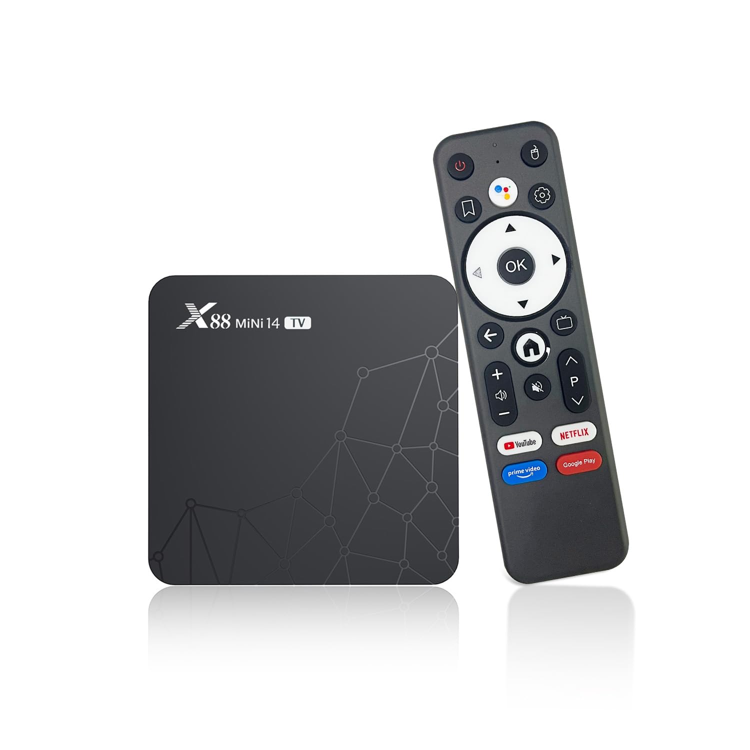 Boîtier TV Android 1|0 4K HDR10 - 2GB RAM 16GB ROM RK3518 Quad Core, Wi-Fi 6 |4G/5G, Contrôle vocal intelligent, Haut dé