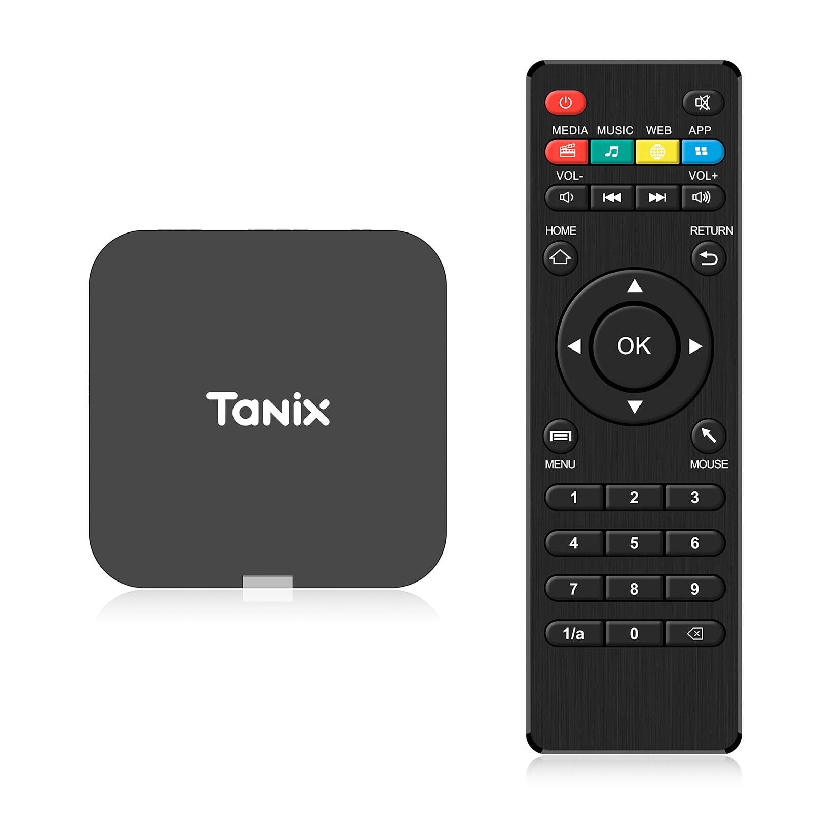 Boîtier TV Android 10.0 Allwinner H313 Quad-Core Arm Cortex A53 2GB RAM 16GB ROM Pour Maison Support 4K et Wi-Fi
Boîtier