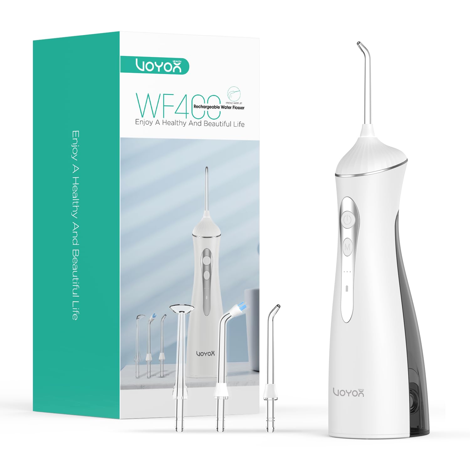 VOYOR-HEALTH Jet Dentaire Hydropulseur Portable WF400 Noir