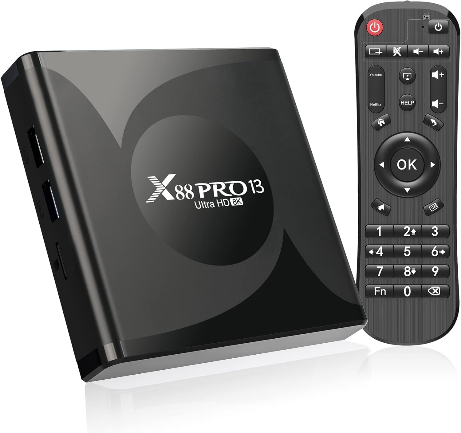 X88 Pro 13 Box TV Android 1|0 TV Box 4GB RAM 32GB ROM RK3528 HDMI |0 Support 8K WiFi6 BT5.0 TV Box for Home Entertainmen